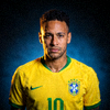 巴西球星内马尔肖像
